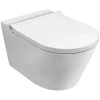 Унитаз подвесной Noken Acro Compact I Smart N299998170 безободковый, с функцией биде, с сиденьем микролифт, белый