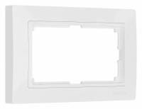 Рамка для двойной розетки Werkel Snabb basic (белый) W0082001