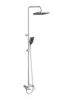 Душевая стойка со смесителем и изливом BelBagno DUE-VSCM-CRM