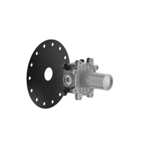 Скрытая часть для смесителя однорычажного Gessi 63412#239, серый / черный