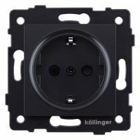 Розетка с заземлением, без рамки Kollinger  REA-002BM