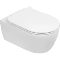 Унитаз подвесной SSWW CT2039V безободковый, с сиденьем микролифт, белый