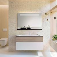 Тумба с раковиной Burgbad Fiumo 122 SFXN122F3956FOT45G0200C0001*1 белый матовый/кашемировый дуб