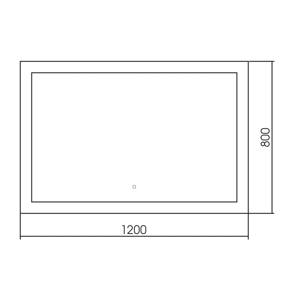 Зеркало с подсветкой Abber See AG6107SXL-1.2