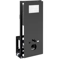 Инсталляция для унитаза WasserKRAFT Glan 66 66TLT.010.ME.BL.WH03 с кнопкой смыва, белый