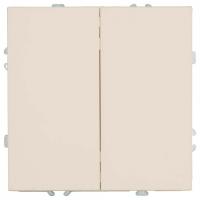 Переключатель двухклавишный без рамки Stekker Эмили 49895