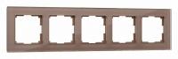 Рамка на 5 постов Werkel Favorit (латте стекло) W0051142