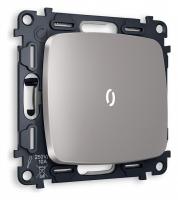 Выключатель проходной одноклавишный с подсветкой без рамки Ambrella Volt Quant MO502035