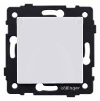 Розетка с заземлением с крышкой, без рамки Kollinger  REA-006WM