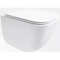 Унитаз подвесной Vincea Demi VT1-55T безободковый, торнадо, с сиденьем микролифт, белый