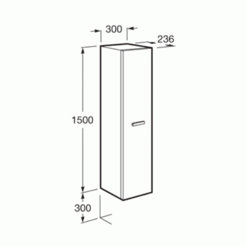 Шкаф-пенал Roca Victoria Nord ZRU9000025 венге