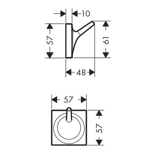 Крючок AXOR Starck Organic 42737000