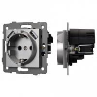 Розетка с заземлением и 2хUSB type A, без рамки Arlight SCT 049820