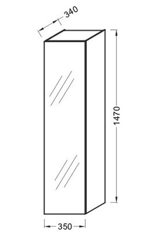 Шкаф-пенал Jacob Delafon Odeon Up EB873-E10 квебекский дуб