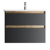 Тумба под раковину AM.PM X-Joy M85AFHX0802BM черная матовая