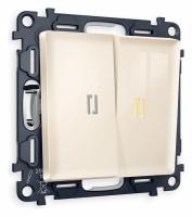 Выключатель проходной двухклавишный с подсветкой Ambrella Volt Quant MA304030