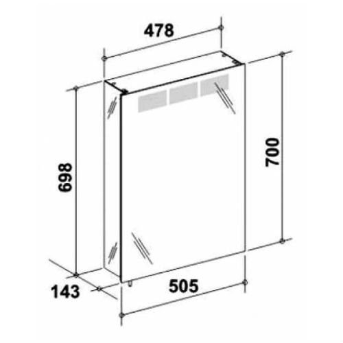 Зеркальный шкаф Keuco Royal 12601171101