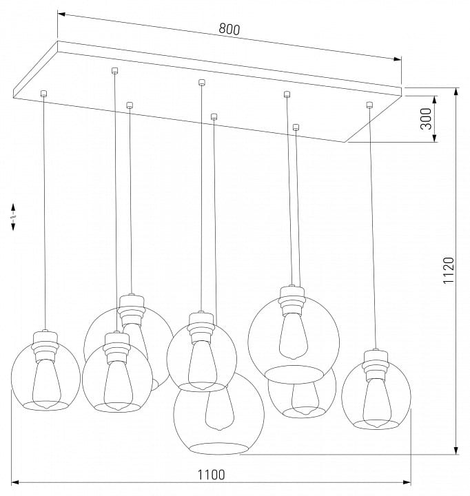 Подвесной светильник TK Lighting Cubus 4113 Cubus Graphite