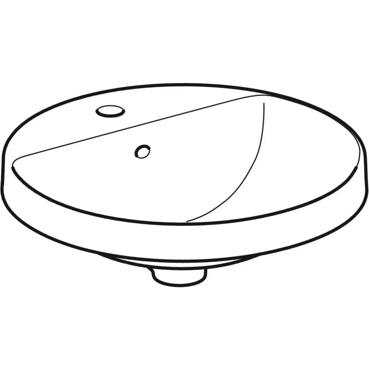 Раковина 48x48 см Geberit VariForm 500.704.01.2