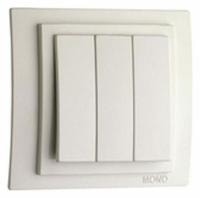 Выключатель трехклавишный без рамки Mono Electric Despina / Larissa 500-000122-114