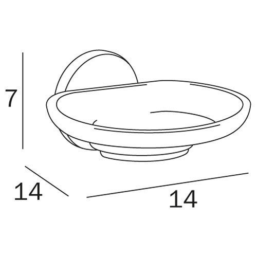 Мыльница Inda Colorella A23110CR03