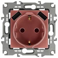 Розетка с заземлением и со шторкой и 2хUSB, без рамки Эра Эра 12 12-4109-14