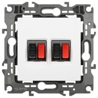 Розетка акустическая без рамки Эра Эра 12 12-3112-01М