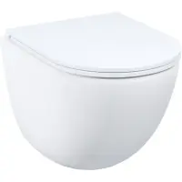 Унитаз подвесной IDDIS Axes AXERDSEi25 безободковый, торнадо, с сиденьем микролифт, белый