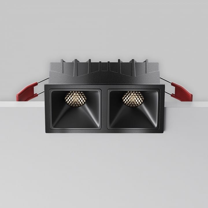 Встраиваемый светильник Maytoni Technical Альфа DL043-02-10W4K-SQ-B-1