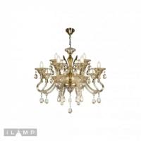 Подвесная люстра iLamp Asia 61082-8+4 BR
