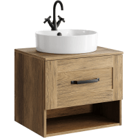 Тумба под раковину Aqwella Craft 60 CRF0106DB дуб балтийский