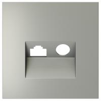 Накладка для ТВ-розетки и RJ-11 или RJ-45 Voltum S70 VLS002705