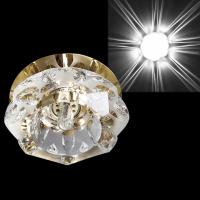 Встраиваемый светильник Sneha 7286/H G9 GD+WT