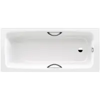 Ванна стальная Kaldewei Cayono Star 754 275430000001 160x70 см, с отверстиями под ручки, антискользящим покрытием, альпийский белый