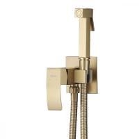 Гигиенический душ Abber Wasserfall AF8625G со смесителем золото матовое