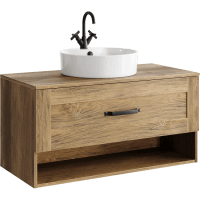 Тумба под раковину Aqwella Craft 100 CRF0110DB дуб балтийский