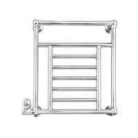 Полотенцесуштель электрический Devon&Devon Jupiter PRJ3CRELSX/CR
