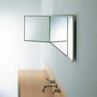 Зеркало Agape Nudo LED 140x40 AGAB0351 сталь