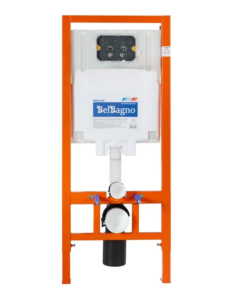 Комплект унитаз BelBagno ACQUA BB340CHR/BB2020SC/BB002-80/BB005-PR-CHROME с инсталляцией+клавиша+сиденье