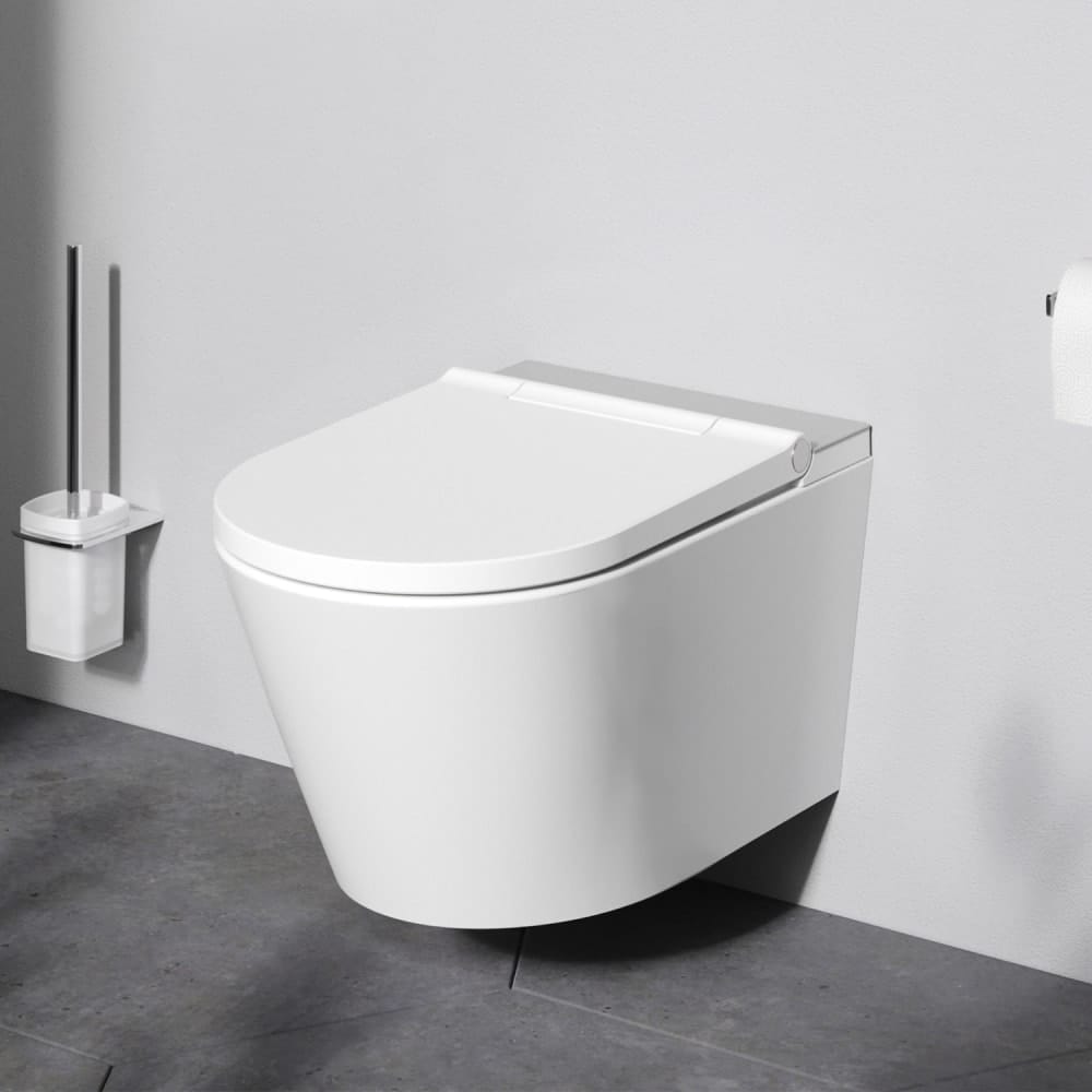 Подвесной унитаз-биде AM.PM Inspire CleanCare CCC501700SC с крышкой-сиденьем
