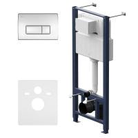 Инсталляция для унитаза AM.PM Pro I012704.8051 с пневматич клавишей Pro M пластик глянц хром