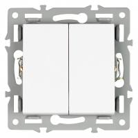 Выключатель проходной двухклавишный без рамки Arlight SWT 043727