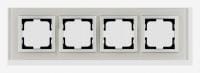Рамка на 4 поста Mono Electric Style Glass 107-710000-163