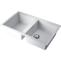 Кухонная мойка Omoikiri Kitagawa 86-2 4993806 белая матовая