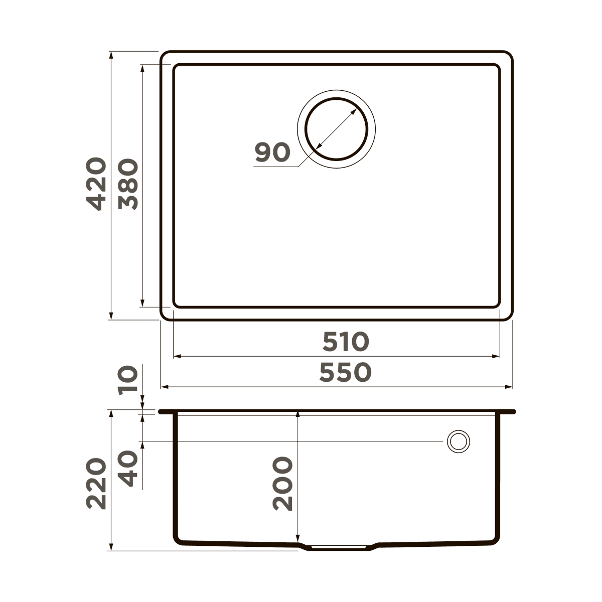 Кухонная мойка Omoikiri Tedori 54-U-WH Tetogranit/белый 4993991