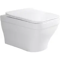 Унитаз подвесной Aquatek Амадео AQ1180-00 безободковый, с сиденьем микролифт, белый