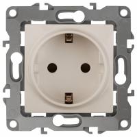 Розетка с заземлением, без рамки Эра Эра 12 12-2101-02