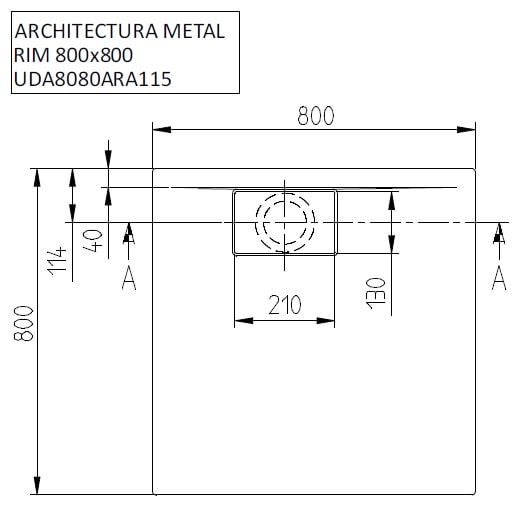 Душевой поддон Villeroy&Boch Architectura 80x80 UDA8080ARA115V-01 альпийский белый