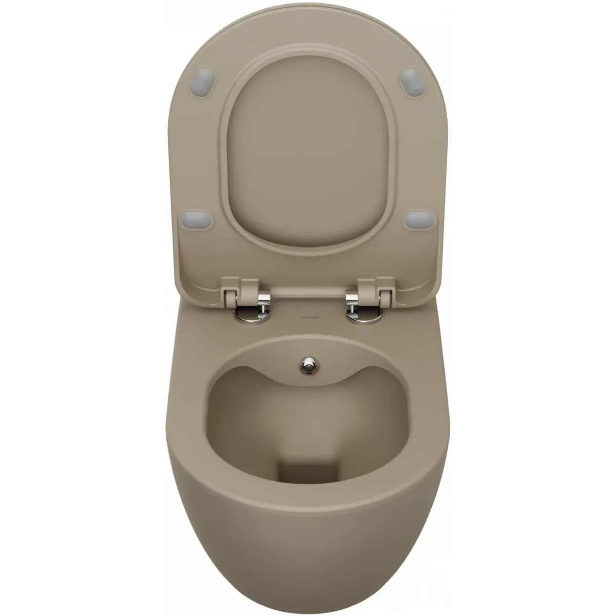 Унитаз подвесной Creavit Free FE322-00CM00E-0000 безободковый, с функцией биде, капучино матовый