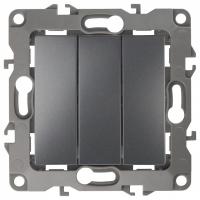 Переключатель трехклавишный без рамки Эра Эра 12 12-1107-12